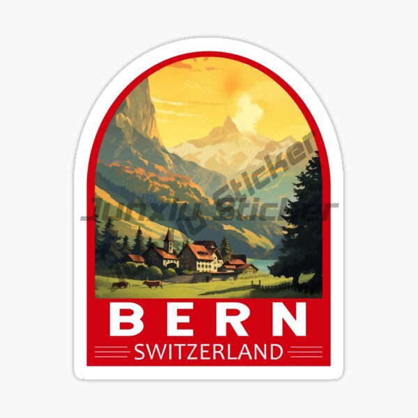 BERN SWITZERLAND Flag Car Stic - Car Accessories Tape 评论和价格