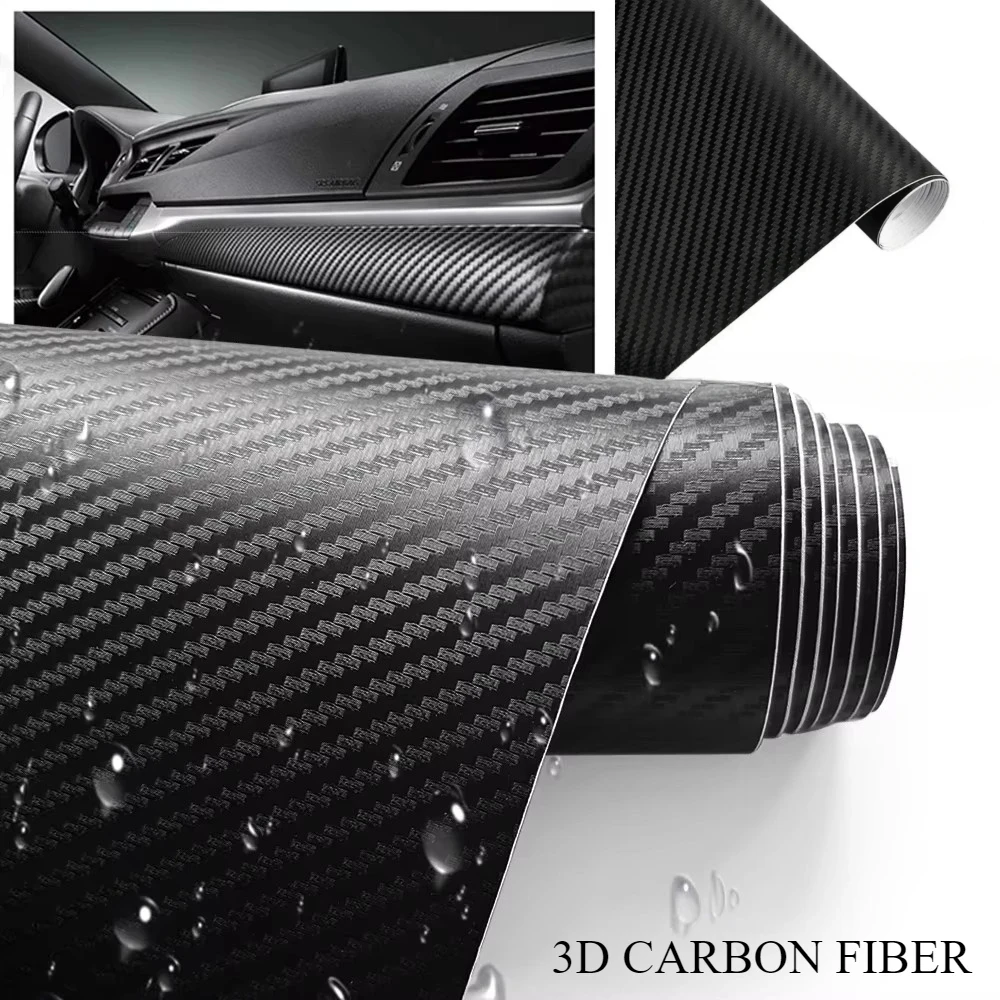 NEW 3D Carbon Fiber Film Car S - Car Accessories Tape 评论和价格