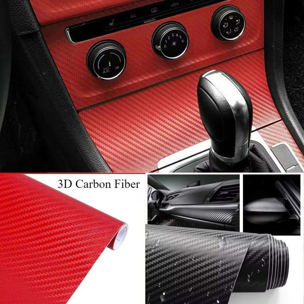 NEW 3D Carbon Fiber Film Car S - Car Accessories Tape 评论和价格