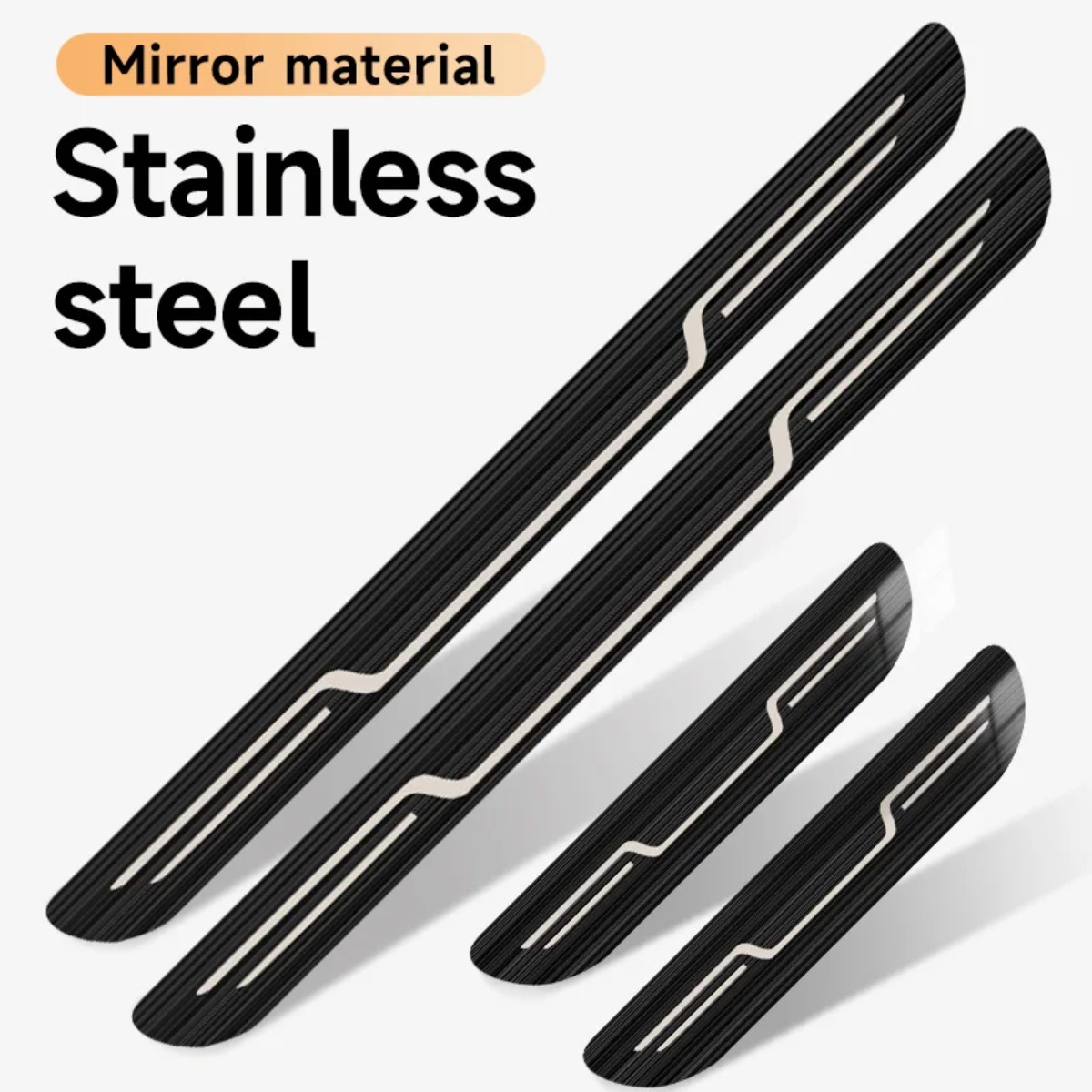 Car Door Sill Strip Stainless  - Car Accessories Tape 评论和价格