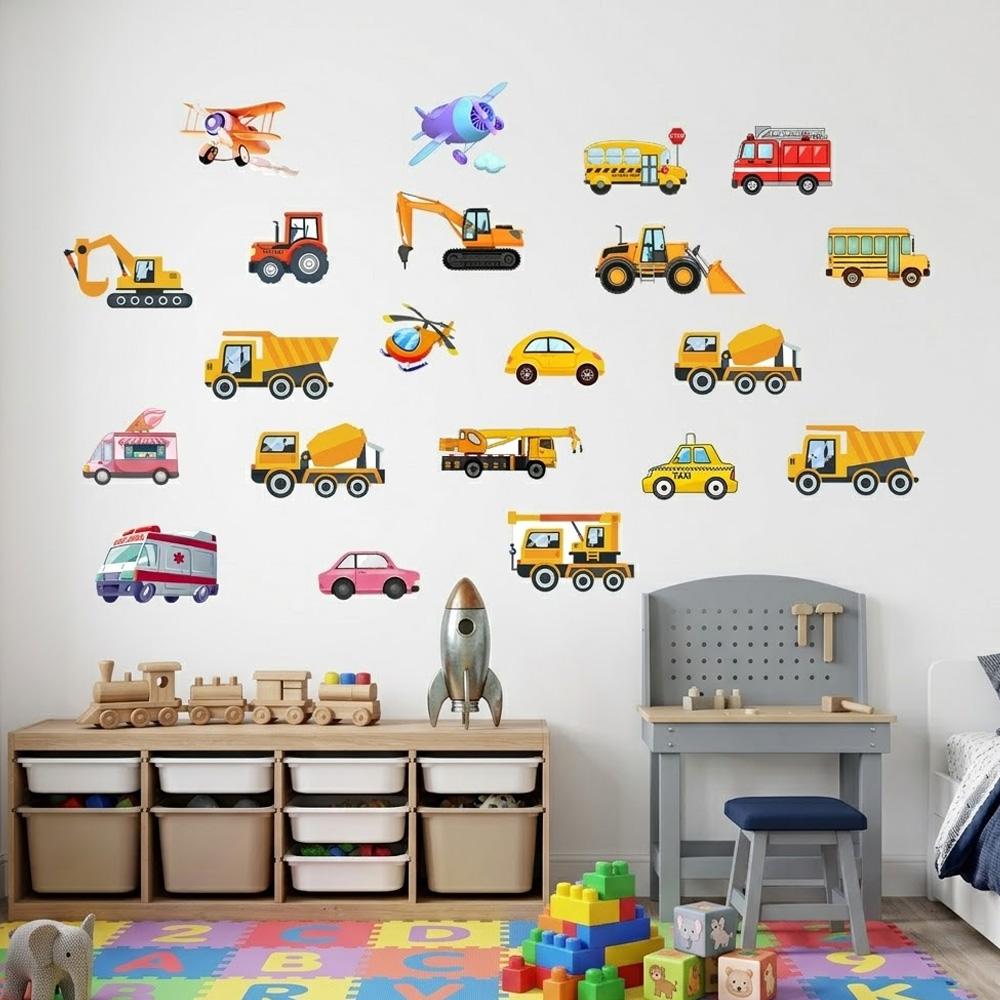 Luminous Car Wall Sticker 21Pc - Car Accessories For Boys 评论和价格
