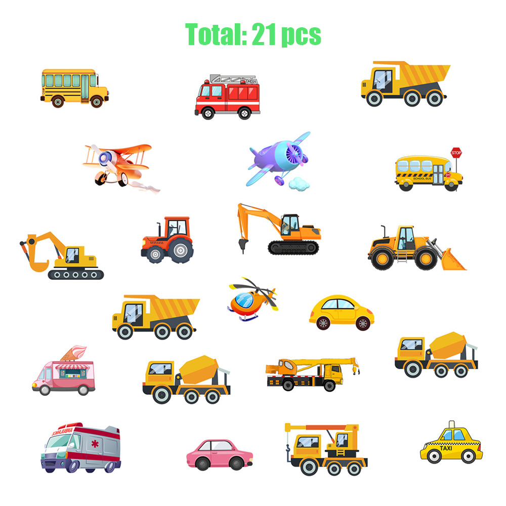 Luminous Car Wall Sticker 21Pc - Car Accessories For Boys 评论和价格