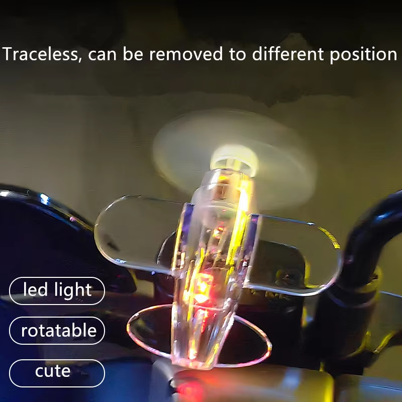 Wind Powered LED Airplane Orna - Car Accessories Papar 评论和价格
