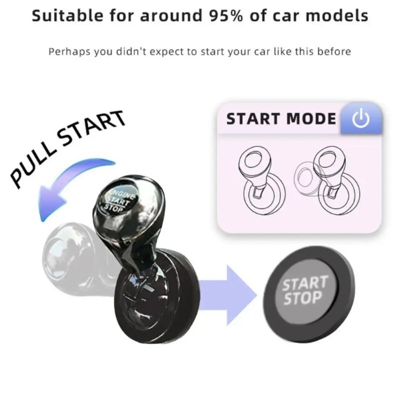 Car One-Touch Start Button wit - Car Accessories Papar 评论和价格