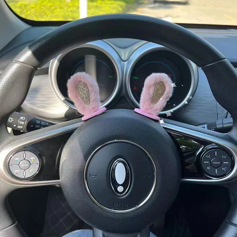 1 Pair Plush Rabbit Ears Car R - Car Accessories Useful 评论和价格